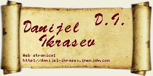 Danijel Ikrašev vizit kartica